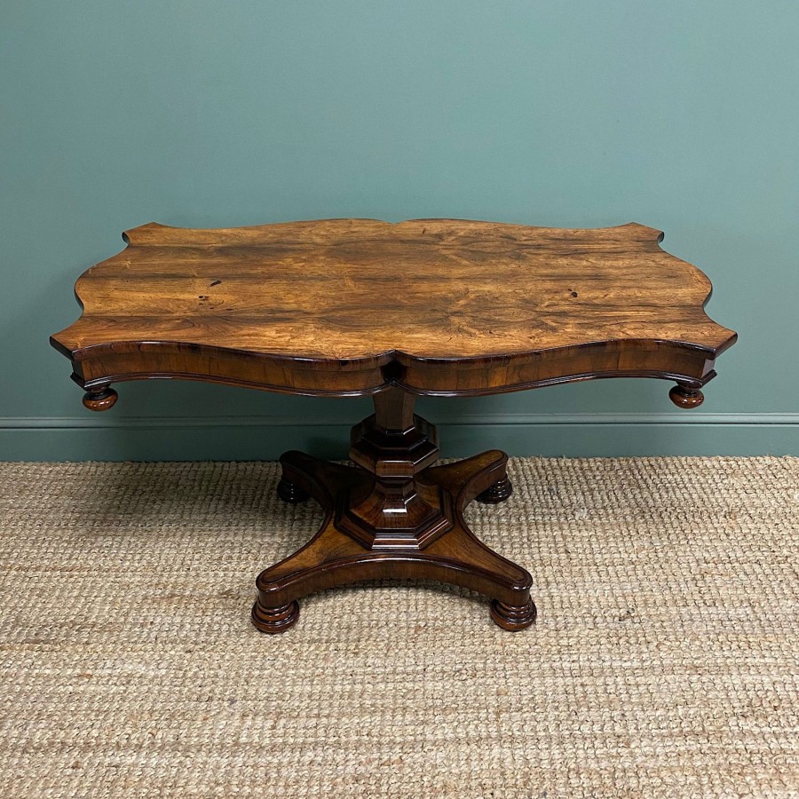 Antique Furniture Antiques World (via WooCommerce) Writing Tables | Spectacular William Iv Antique Rosewood Centre Table