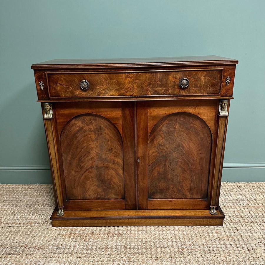 Antique Furniture Antiques World (via WooCommerce) Sideboards | Unusual Antique Victorian Mahogany Cupboard / Chiffonier