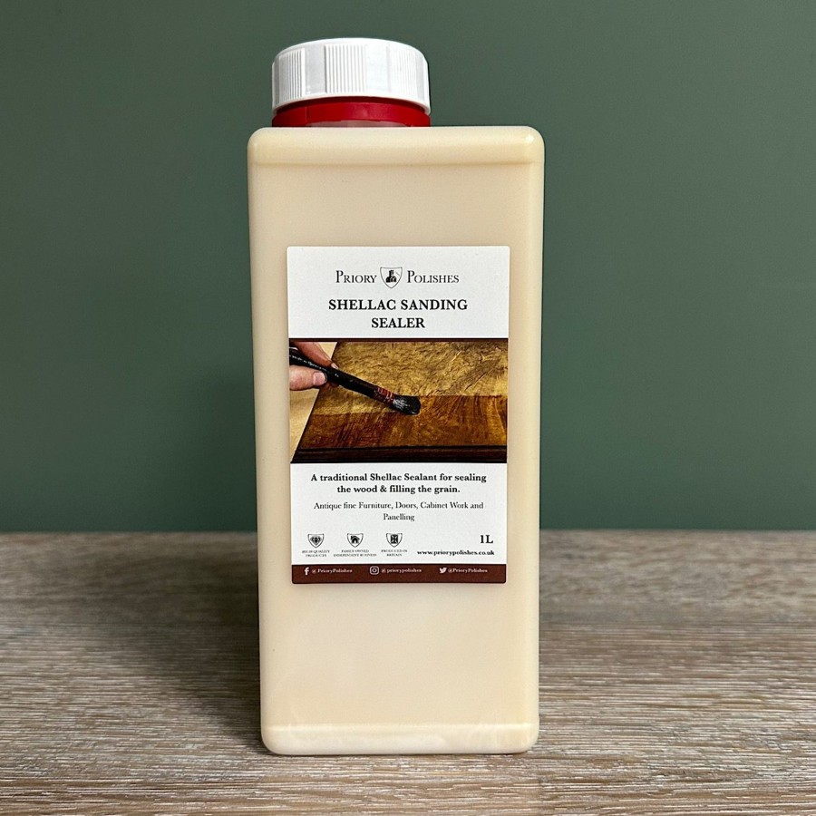 Restoration Materials Antiques World (via WooCommerce) French Polish | Shellac Sanding Sealer By Priory Polishes - 1 Litre