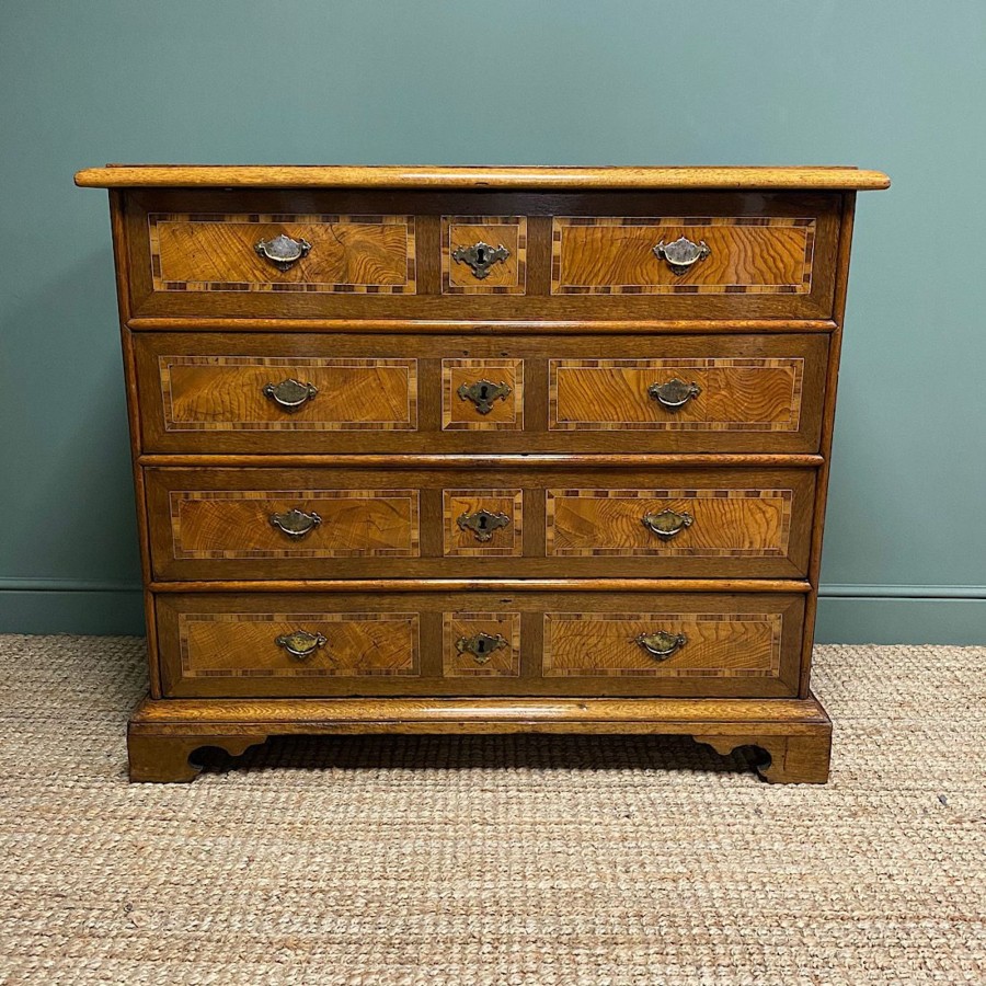 Antique Furniture Antiques World (via WooCommerce) Chest Of Drawers | 18Th Century Antique Elm Chest Of Drawers