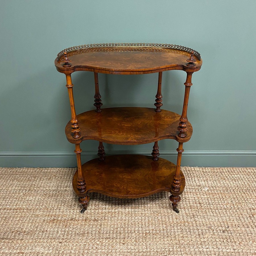 Antique Furniture Antiques World (via WooCommerce) Tables | Superb Quality Antique Victorian Walnut What Not